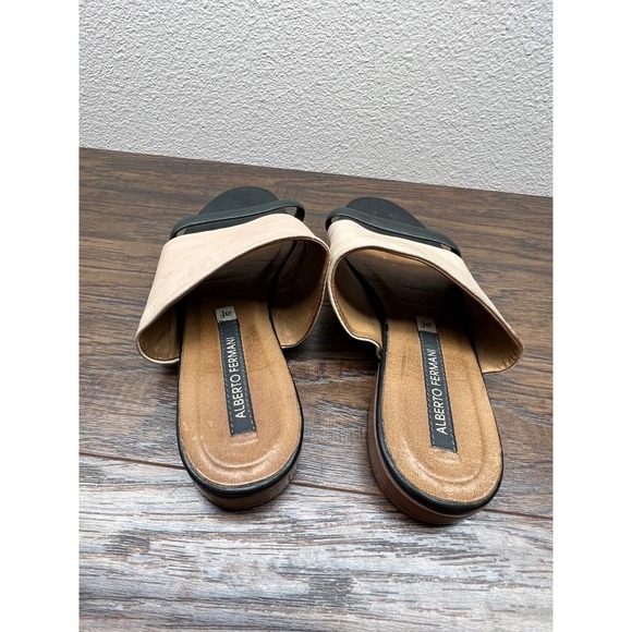 Alberto Forman Italian Leather Women's Slide Sandals Size 37.5 US 7 7.5 - Picture 4 of 8